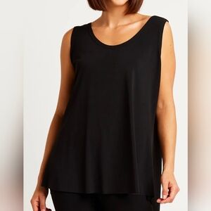 Planet by Lauren black art to wear Lagan look Sharkbite Hem Matt Jersey Tank 3